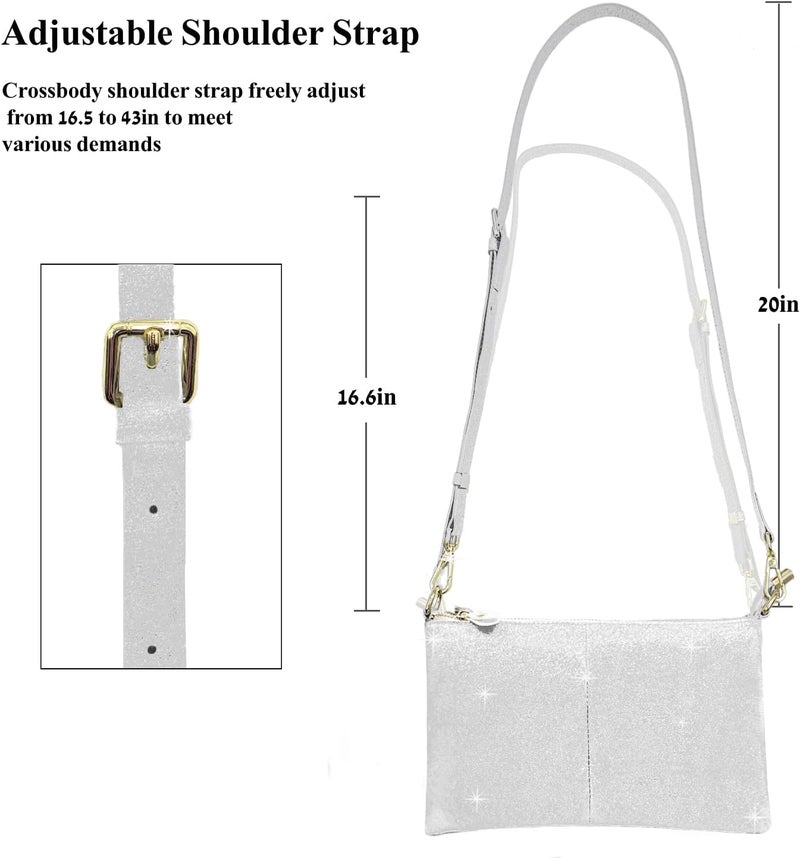 Beurlike Leather Wristlet Wallet Clutch Purses For Women Small Crossbody Phone Bags - Image 4